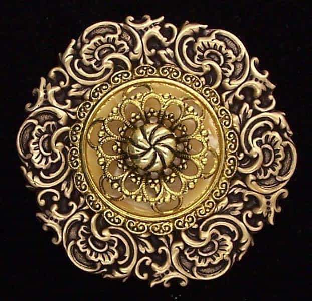 Vintage Decorative Brass Medallions